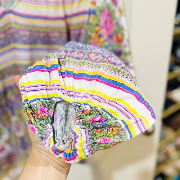 Maeve Anthropologie Ceresco Peasant Blouse Boho Floral Paisely Size Small - Picture 9 of 11